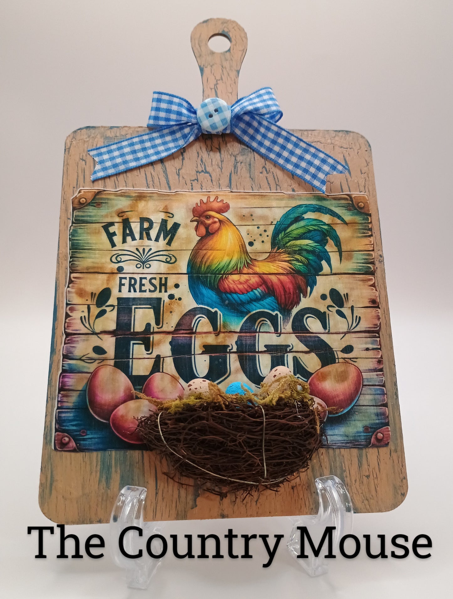 Farm Fresh Eggs cutting board
