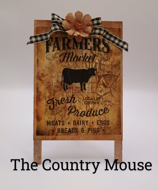 Farmers Market Easel